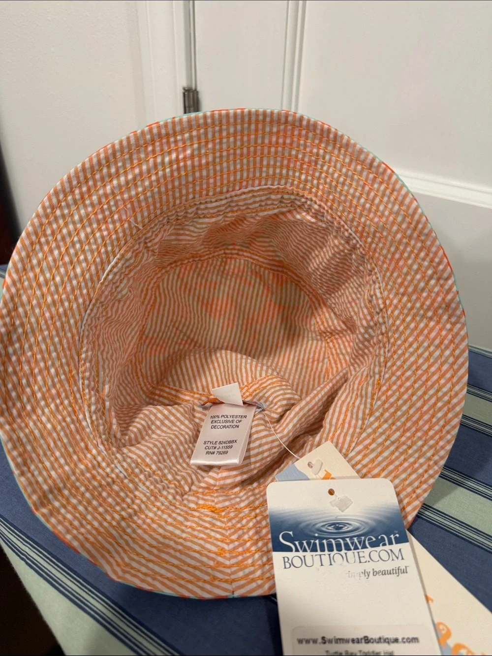Bobby Mack Kids' Turquoise & Orange Bucket Hat